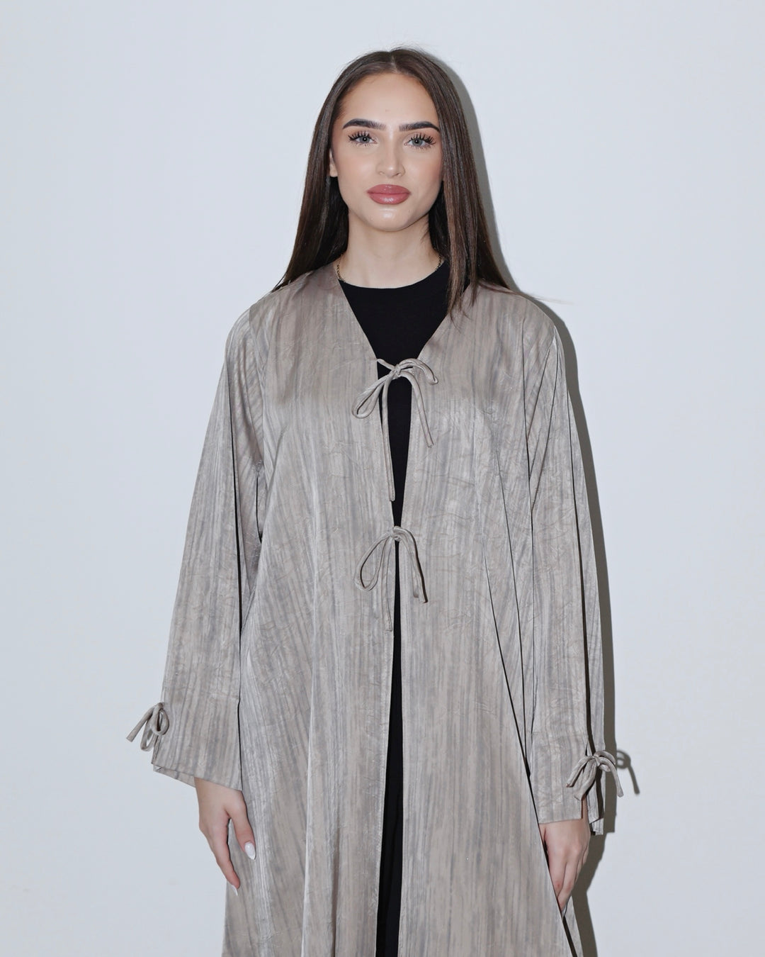 Silk Tie Drape Beige