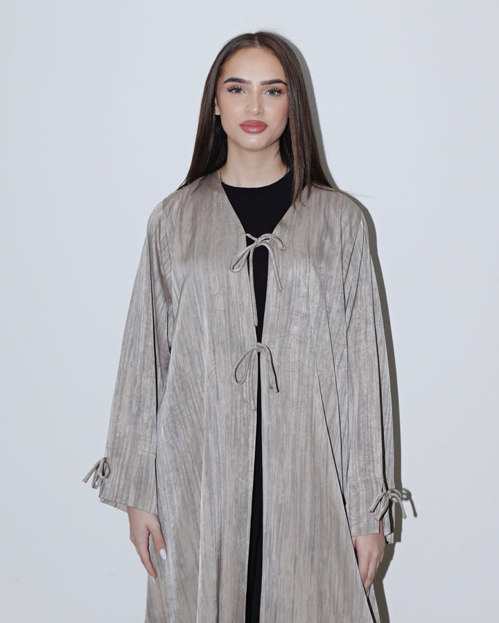 Silk Tie Drape Beige