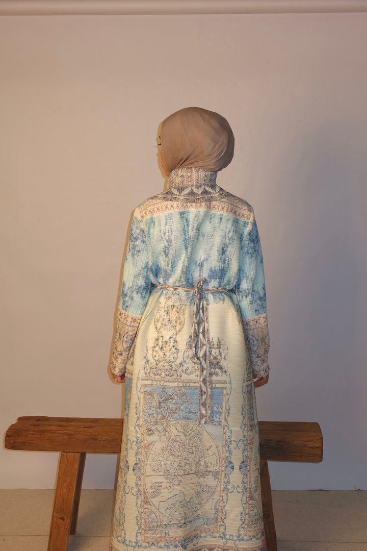 Ombra Drape- Blue Mosaic