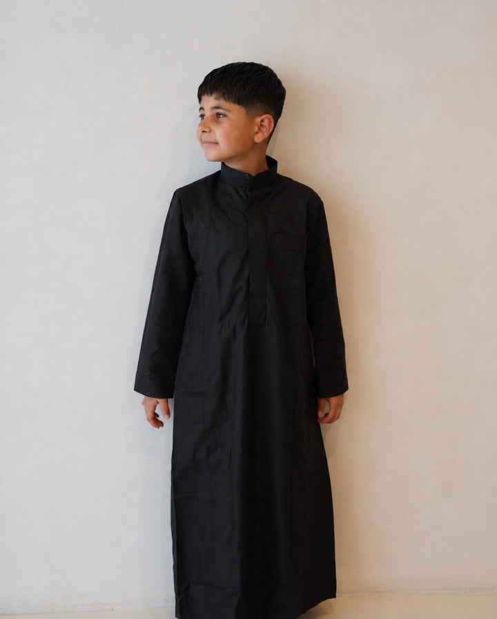 Boys' black thobe