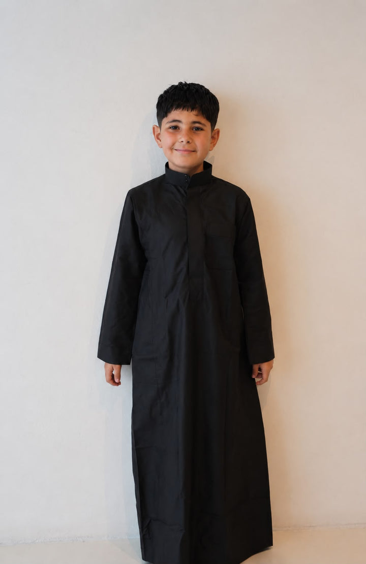 Boys' black thobe