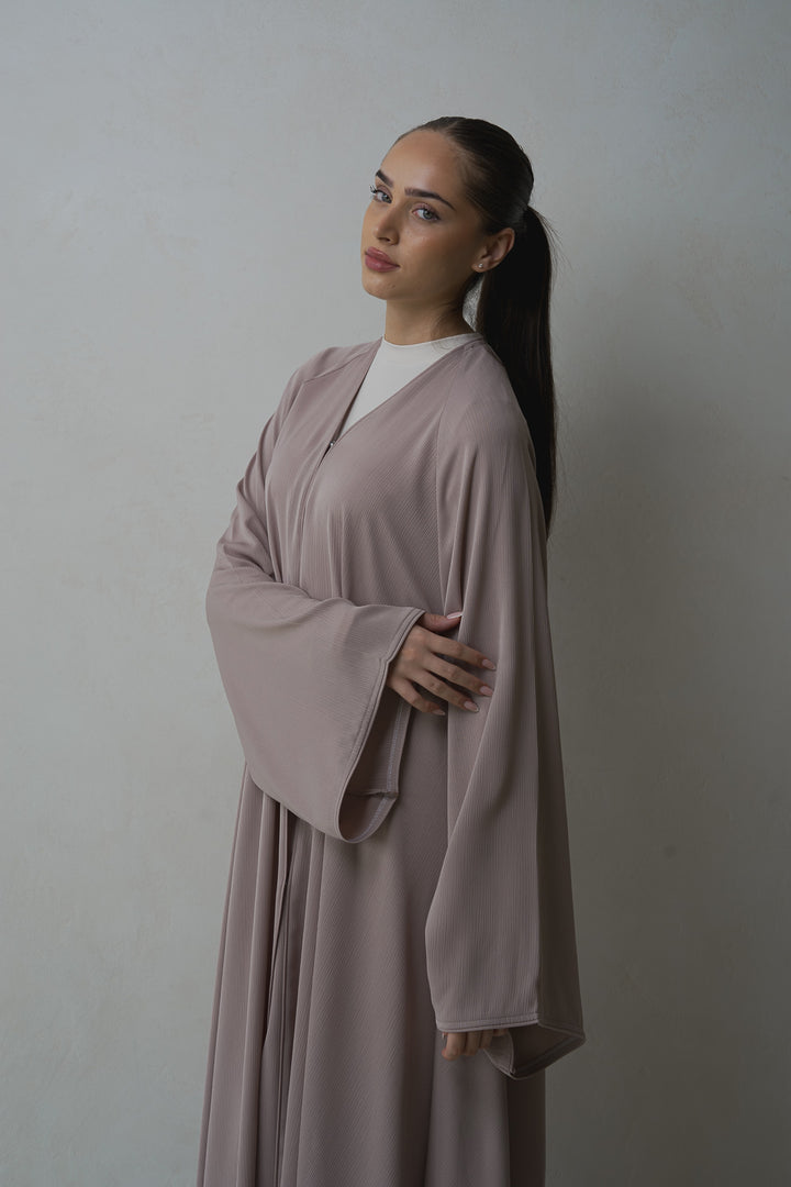 Flowy Cloche Abaya Beige